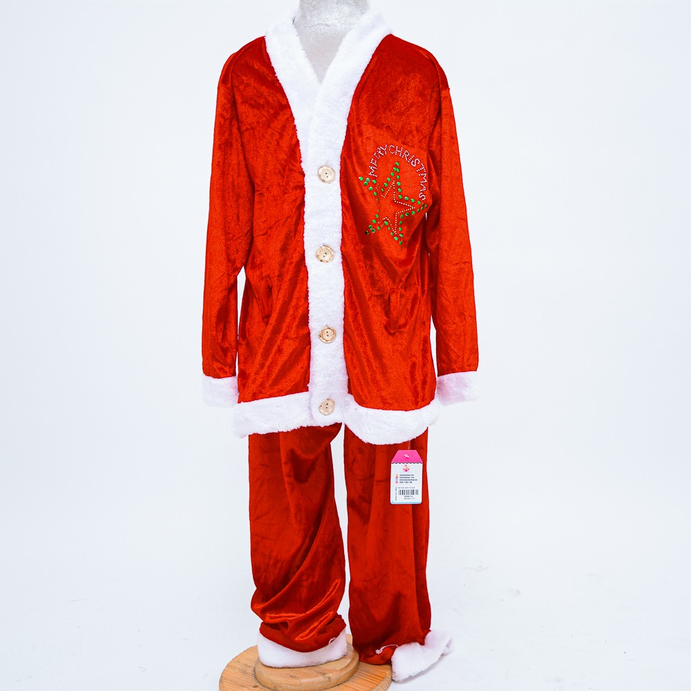 Bộ noel nam nhung hình ngôi sao trang phục Noel trẻ em