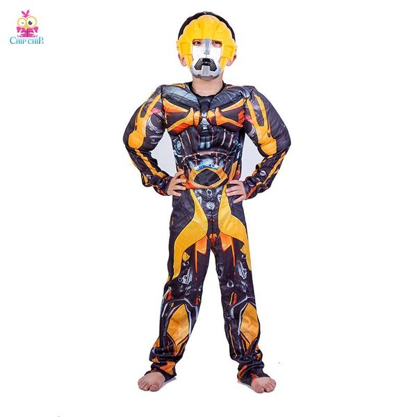 Bộ phồng người máy vàng trẻ em