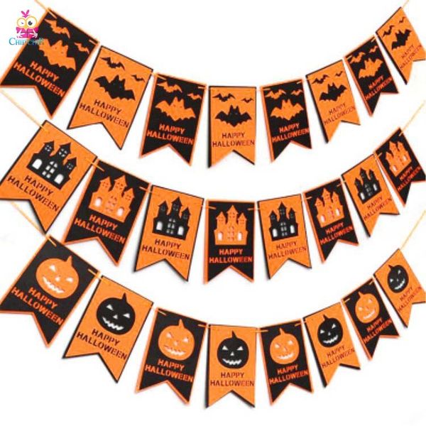 Dây treo nỉ halloween bí