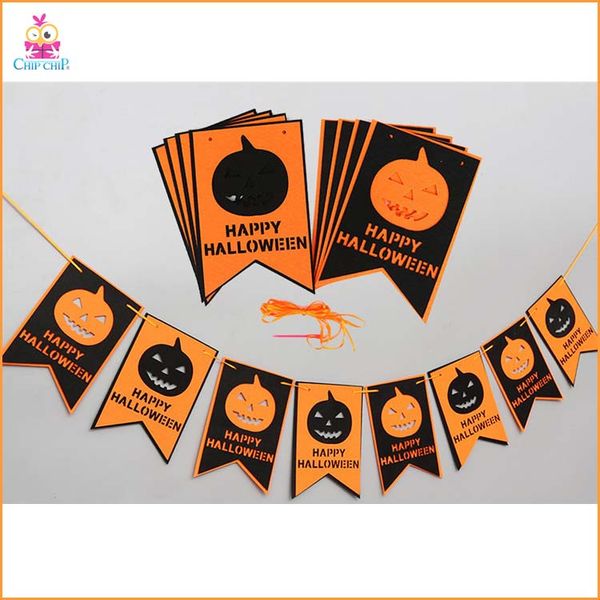 Dây treo nỉ halloween bí