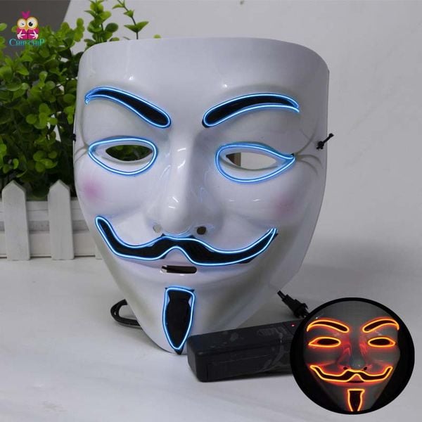 Mặt nạ hacker đèn