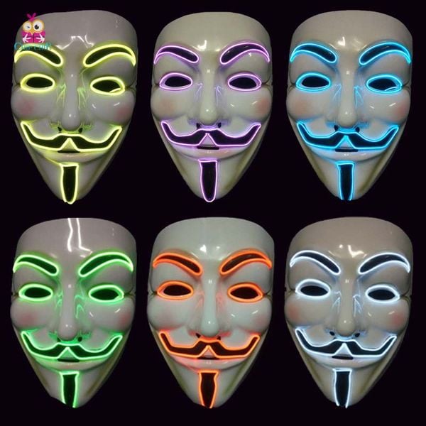 Mặt nạ hacker đèn