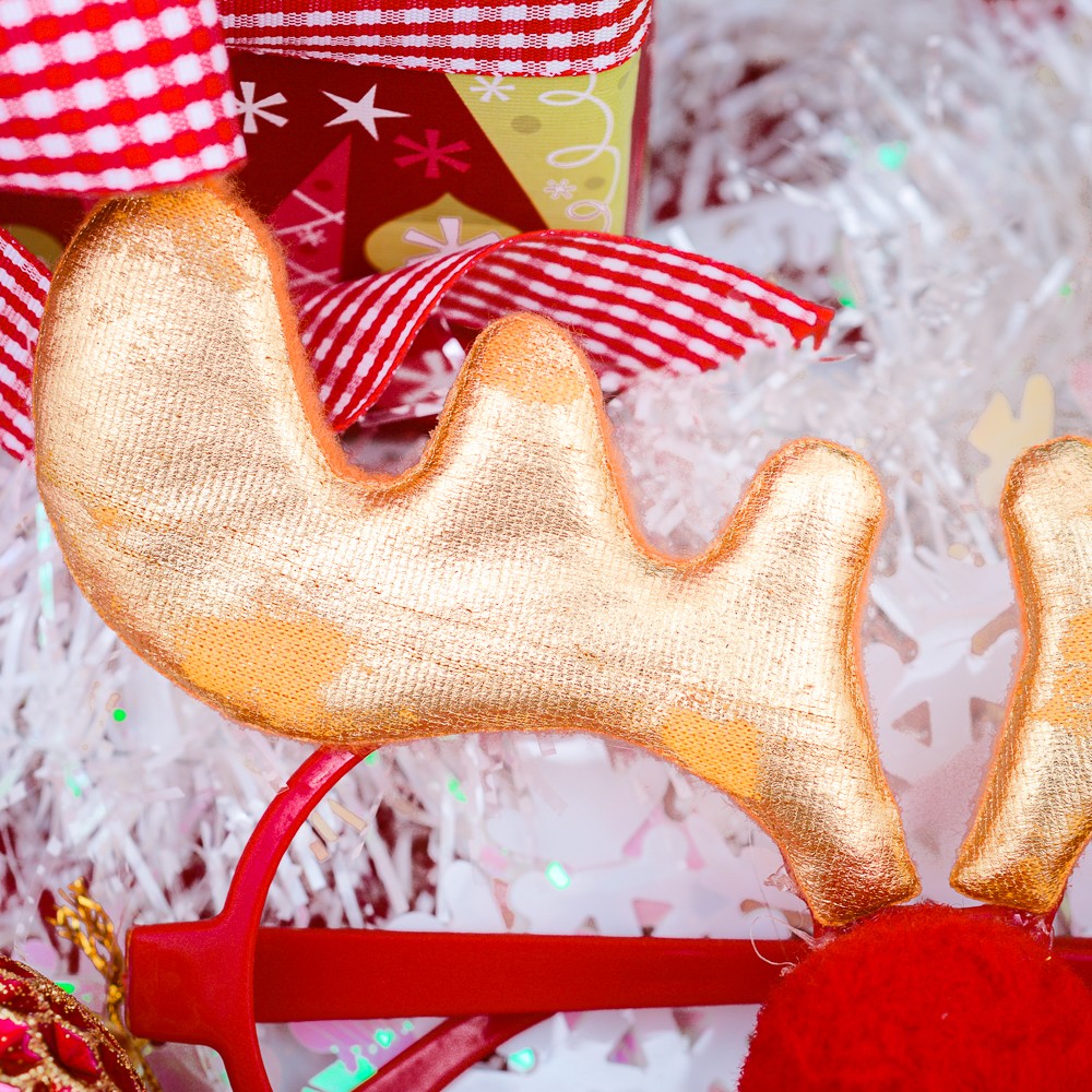 Mắt kính mũi tuần lộc phụ kiện Noel