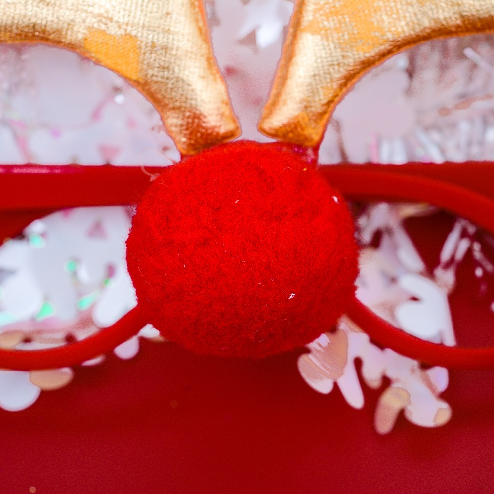 Mắt kính mũi tuần lộc phụ kiện Noel