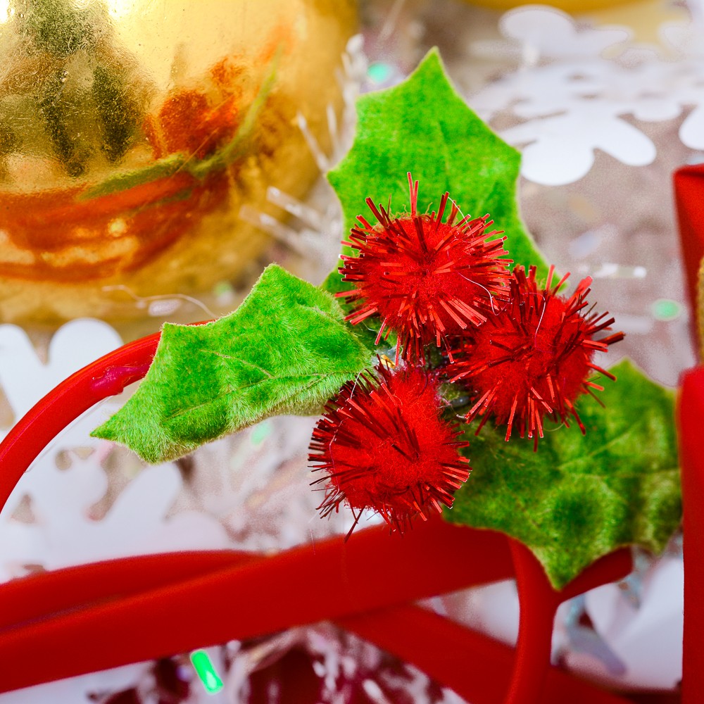 Mắt kính mũi tuần lộc phụ kiện Noel