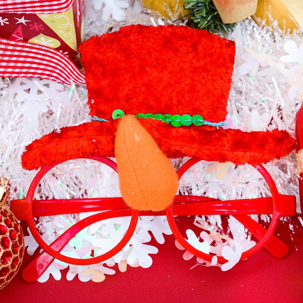 Mắt kính nón mũi nhọn phụ kiện Noel