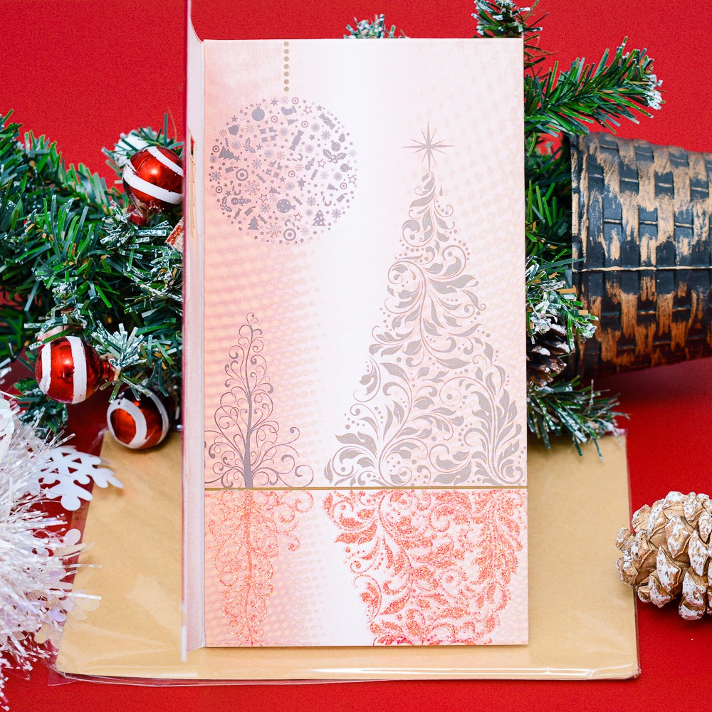 Thiệp Noel tuần lộc, hộp quà