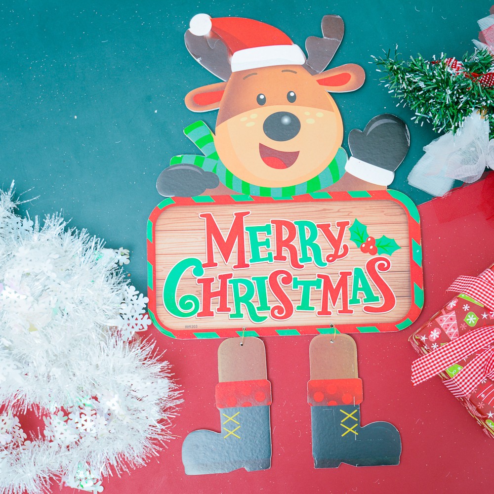 Tuần lộc treo giày trang trí Noel