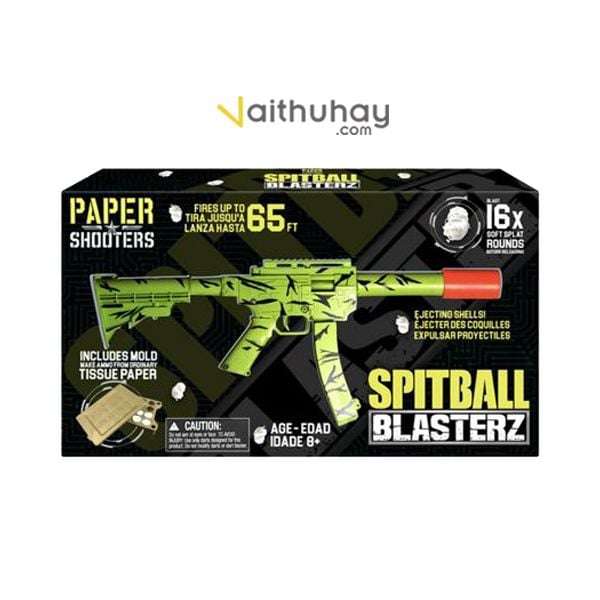 Spitball Blaster:  Bộ đồ chơi Súng trường bắn giấy liên hoàn