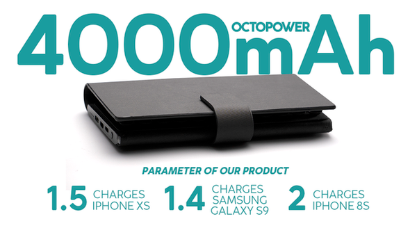 OCTOPower - Ốp lưng điện thoại và bộ sạc không dây đa năng