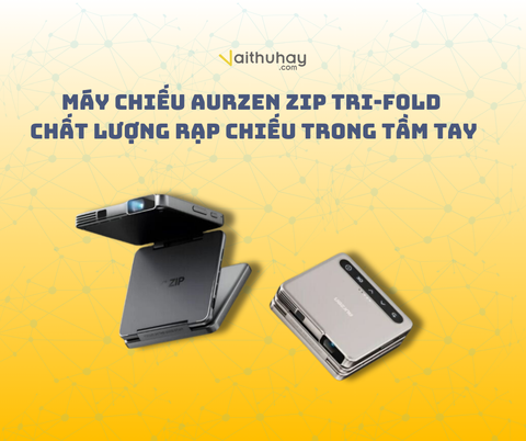 Máy chiếu Aurzen ZIP Tri-Fold: Chất lượng rạp chiếu trong tầm tay