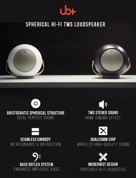 Loa UB+E2 Spherical - Speaker Hi-Fi không dây âm trầm đỉnh cao
