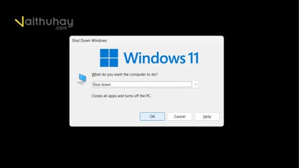 Cách tắt máy tính bằng bàn phím trên Windows 11