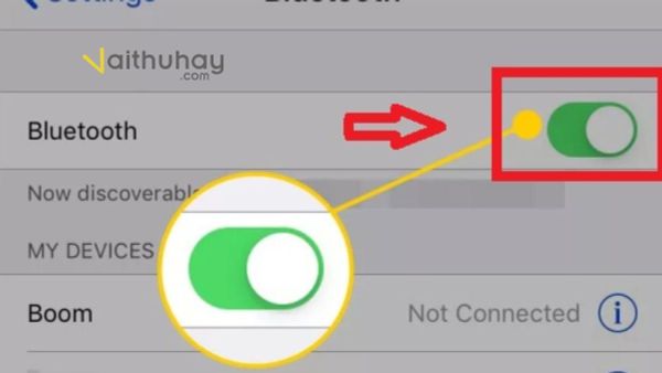 Kết nối loa bluetooth với thiết bị điện thoại iOS (Bước 2)