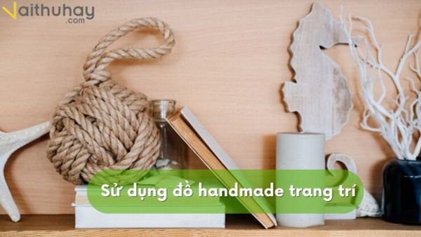 Cách trang trí bàn làm việc đẹp bằng đồ dùng handmade