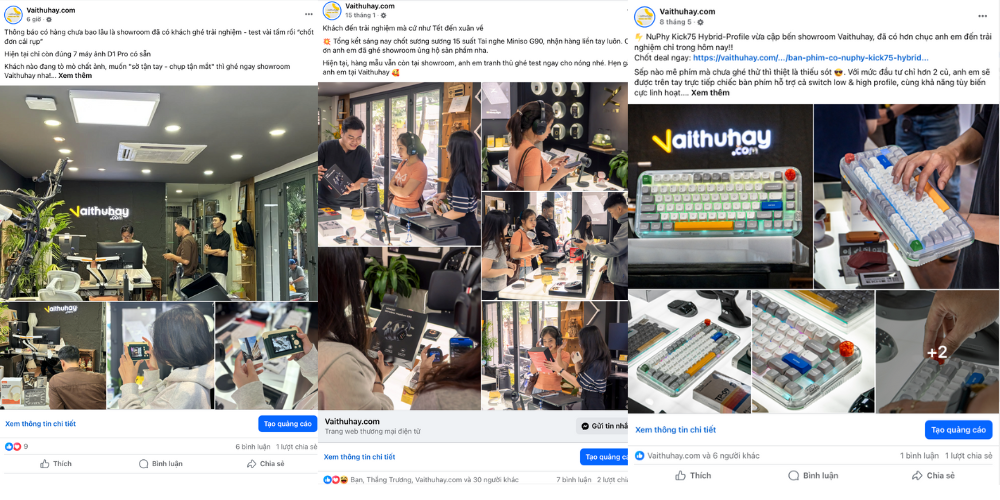 khách hàng trải nghiệm tại Vaithuhay
