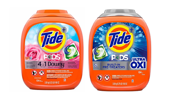 Cách sử dụng viên giặt quần áo Tide Pods Oxi Downy