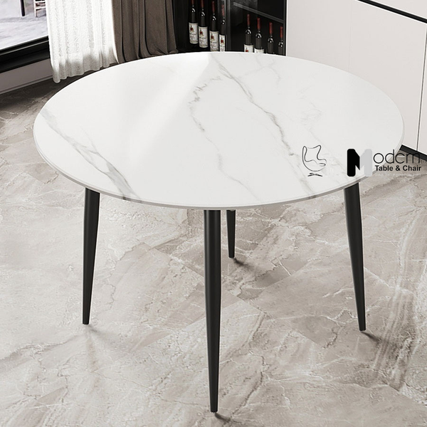 Bàn nhà hàng mặt đá vân mây nhỏ gọn TN1236-12E