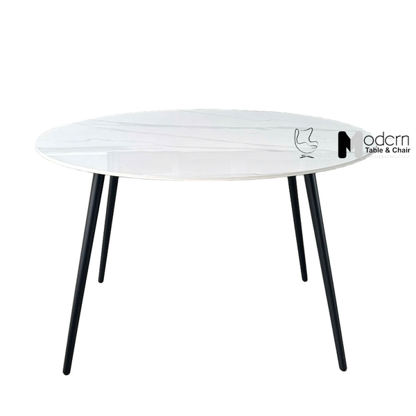 Bàn nhà hàng mặt đá vân mây nhỏ gọn TN1236-12E