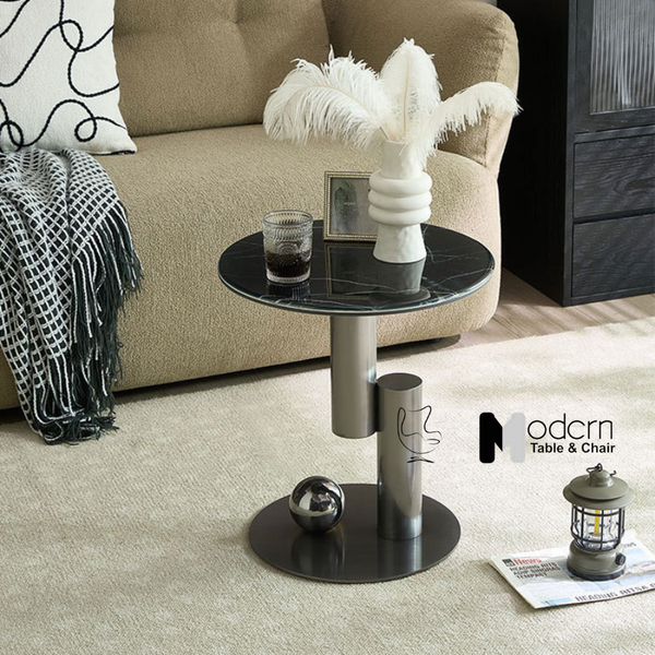 Bàn Tròn Decor Phòng Khách Mặt Đá TS0977-05E