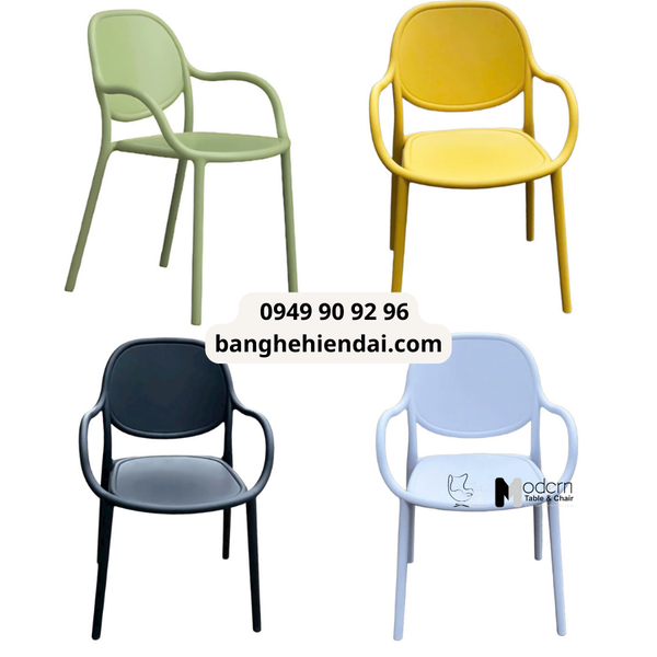 ghế cafe có tay nhiều màu giá rẻ CC1586-S