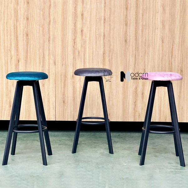 Ghế bar xoay nệm tròn chân cố định CB TOYO-P