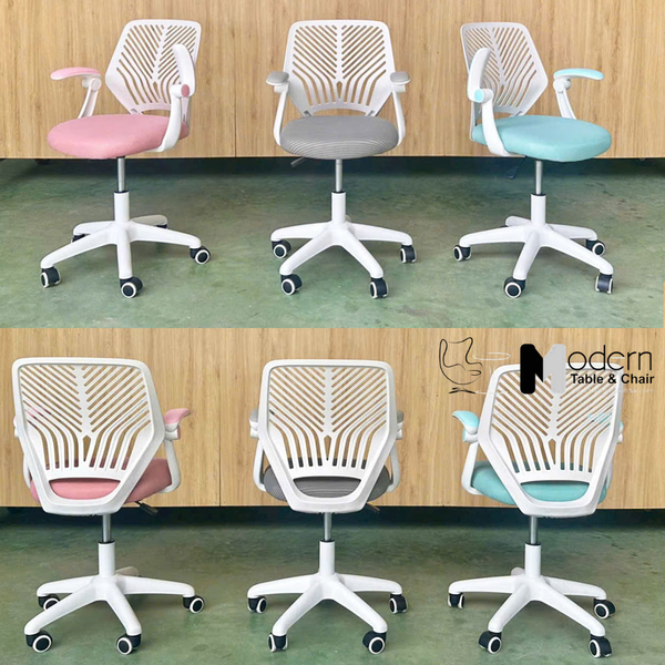 Ghế học bài lưng nhựa, nệm vải nhiều màu CE1037-M