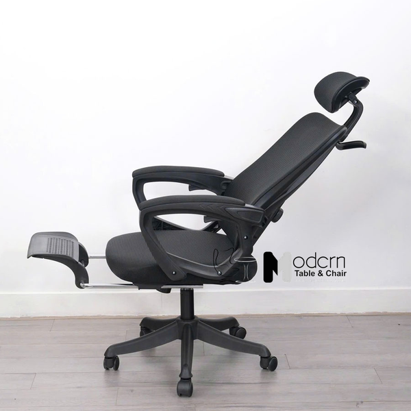 Ghế văn phòng ngả lưng gác chân có móc treo CR4336-M