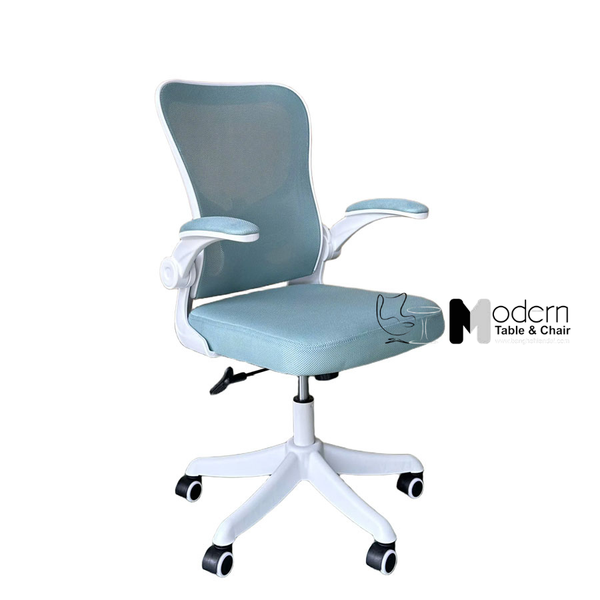 Ghế văn phòng lưng trung nệm vải màu sáng CE4562-2M