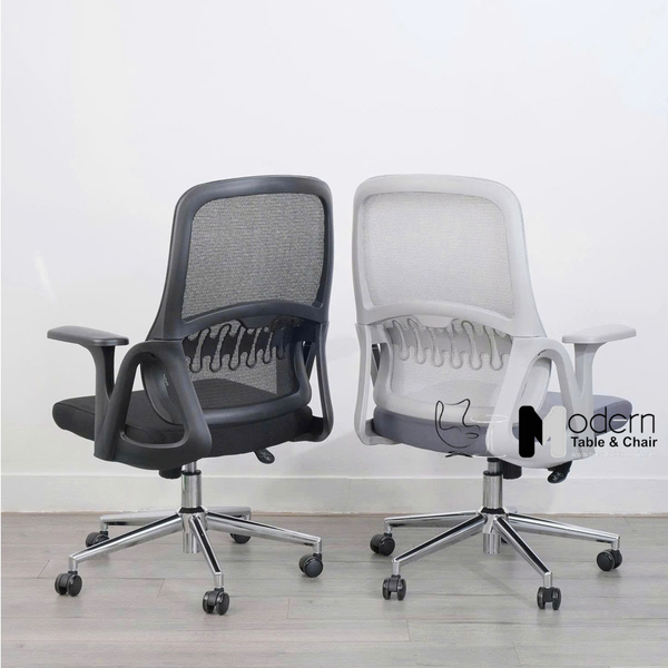 Ghế xoay làm việc lưng lưới nệm vải CE4561-M