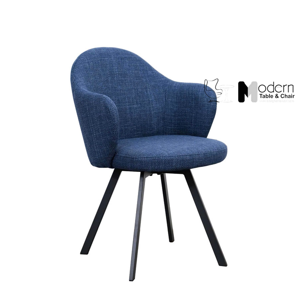 Ghế phòng ăn thân xoay nệm vải cao cấp CRAB 8A-F