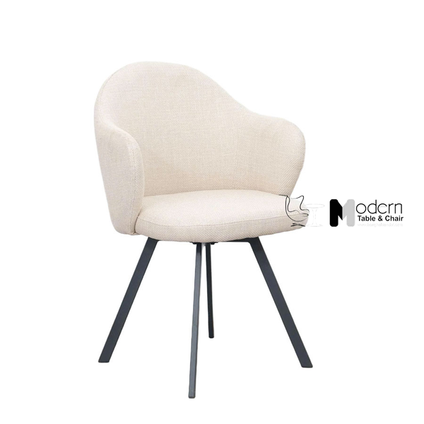 Ghế phòng ăn thân xoay nệm vải cao cấp CRAB 8A-F