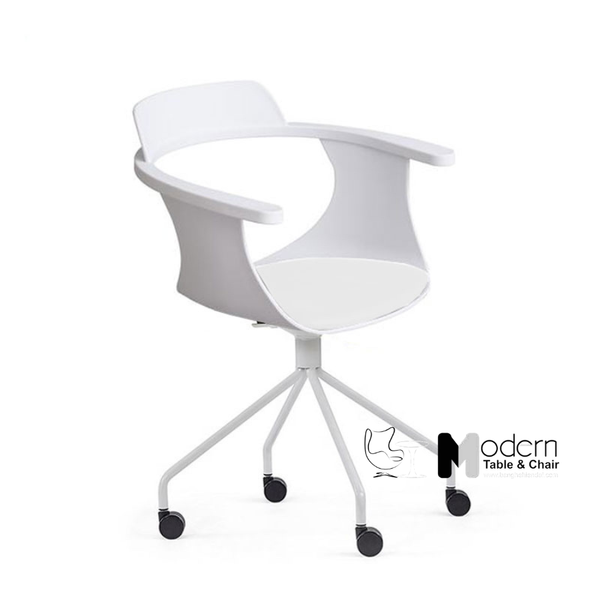 Ghế tiếp khách thân nhựa chân bánh xe NARA2-S1