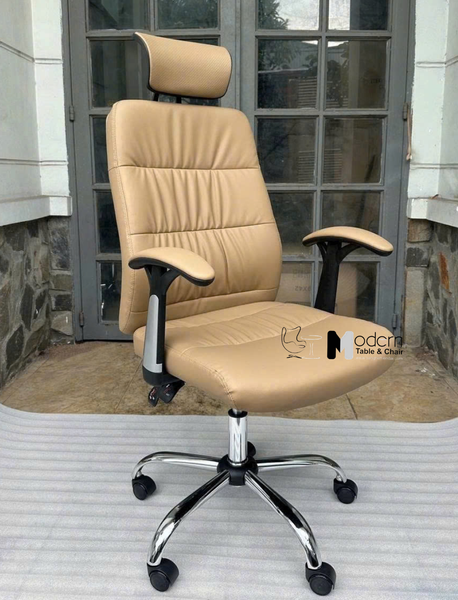 Ghế xoay văn phòng nệm bọc da có tựa đầu cm4423-P