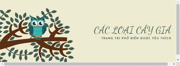 Các loại cây giả trang trí phổ biến