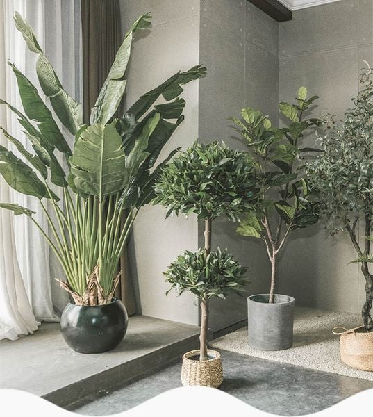 CÂY CẢNH GIẢ TRANG TRÍ NỘI THẤT ĐẸP VÀ SANG TRỌNG