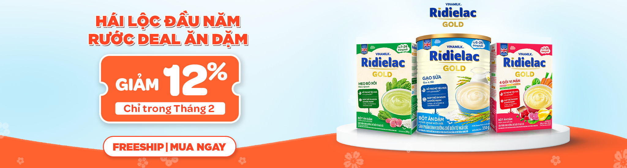 Bột ăn dặm RiDielac Gold