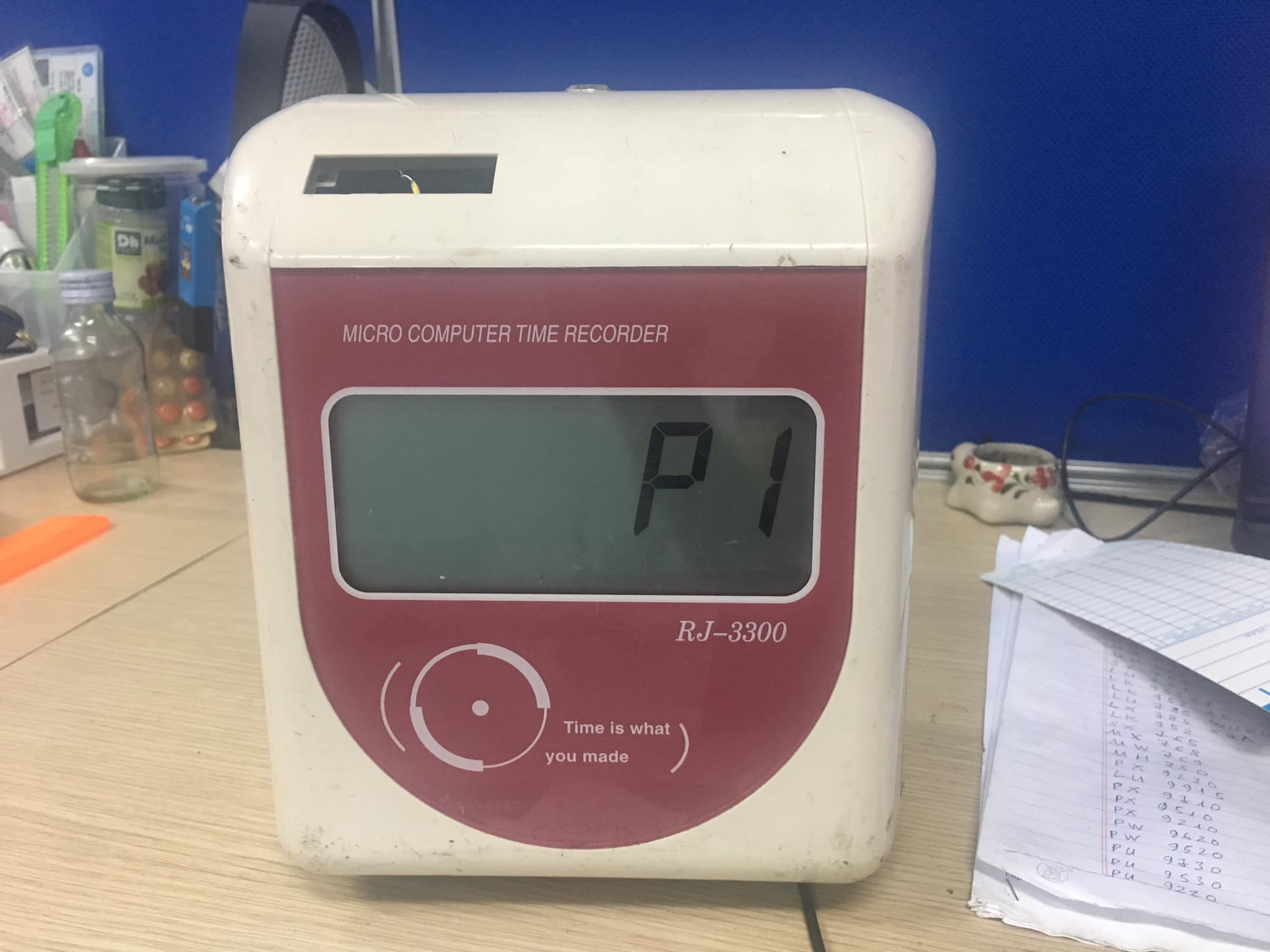 Hướng dẫn sử dụng máy chấm công thẻ giấy Ronald Jack RJ-3300