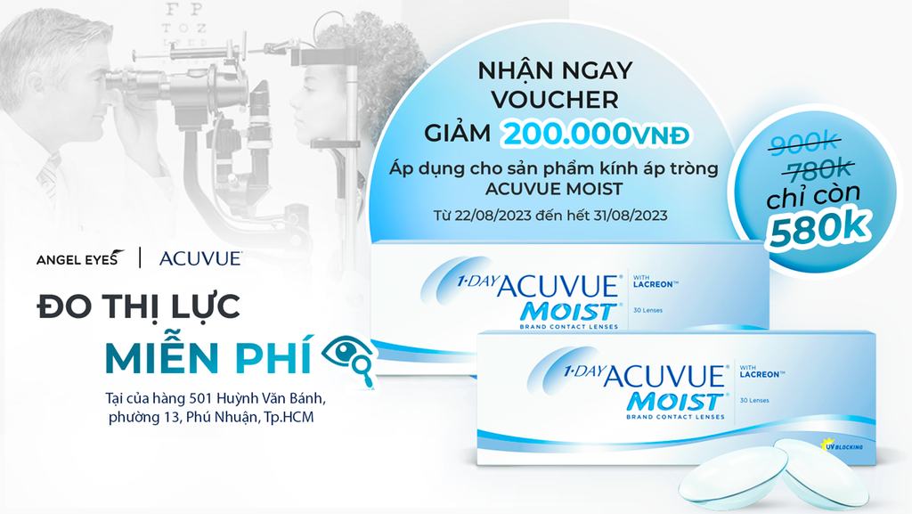 NHẬN QUÀ LIỀN TAY CÙNG ANGEL EYES & ACUVUE