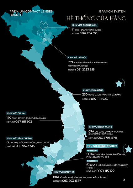 HỆ THỐNG CÁC CHI NHÁNH CỦA ANGEL EYES TRÊN CẢ NƯỚC