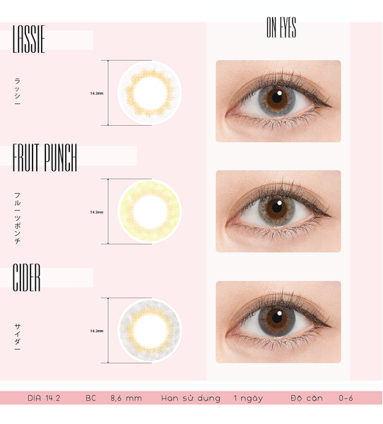 Nơi bán kính áp tròng (lens) 1 ngày có độ và không độ uy tín tại TpHCM