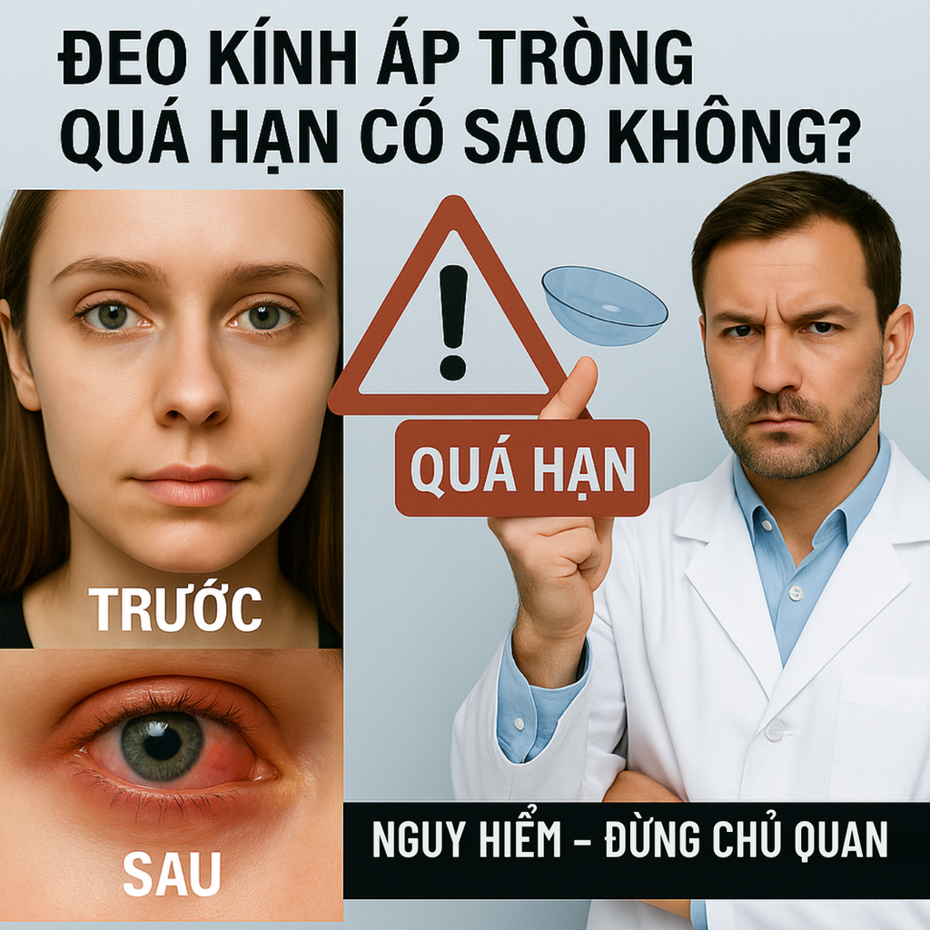 Đeo Kính Áp Tròng Quá Hạn Có Sao Không?