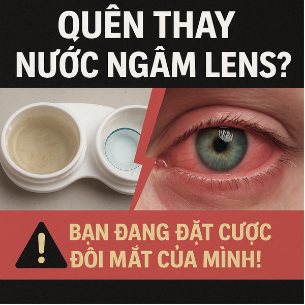 Quên Thay Nước Ngâm Lens? Mối Nguy Hiểm Tìm Ẩn Cho Mắt