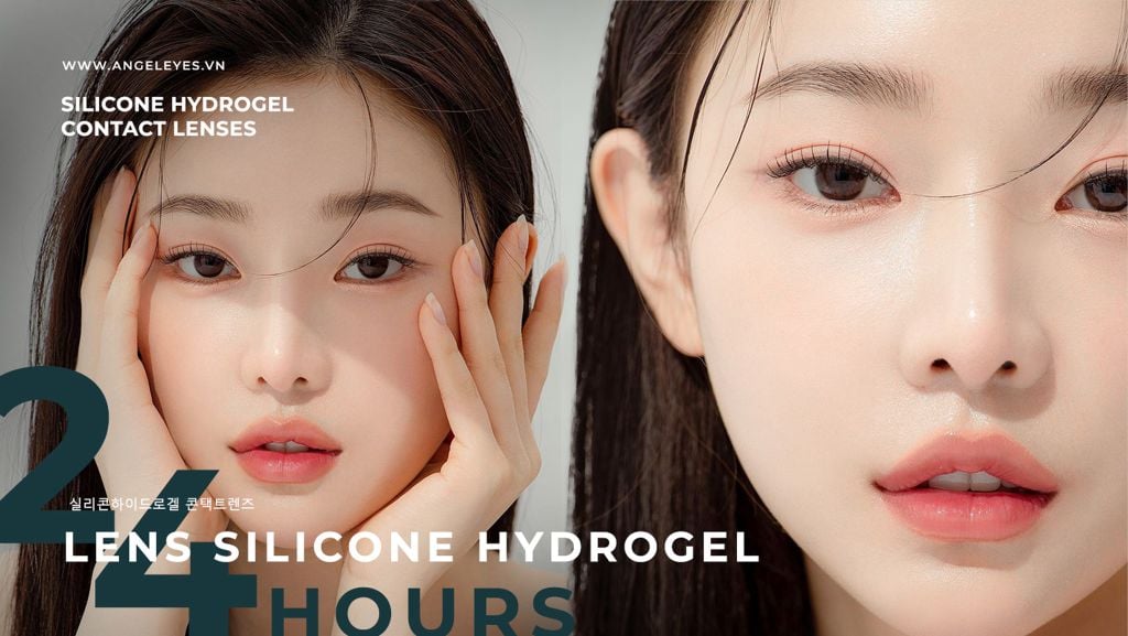 SILICONE HYDROGEL CONTACT LENSES Kính áp tròng ANGEL EYES cho mắt