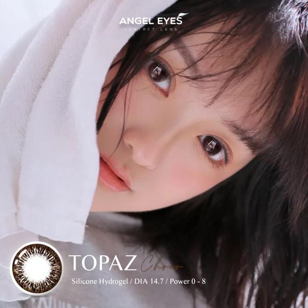 lens nâu topaz choco