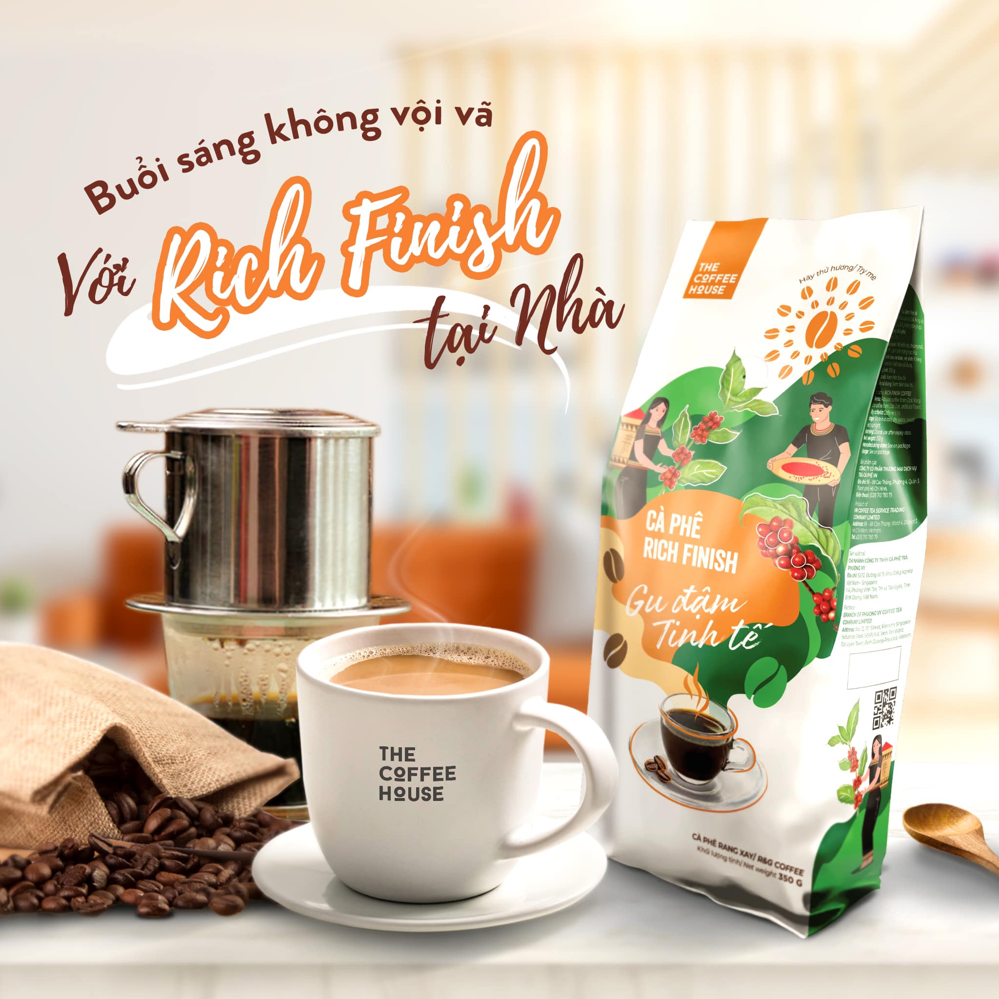 BUỔI SÁNG KHÔNG VỘI VÃ VỚI RICH FINISH TẠI NHÀ