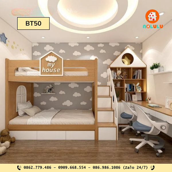 🛏️ Hướng Dẫn Chọn Giường Tầng Phù Hợp Theo Độ Tuổi Trẻ (2–12 tuổi)