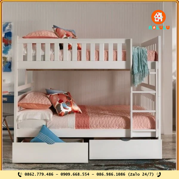 1. Giường tầng đơn giản – Giải pháp kinh tế và hiệu quả cho không gian nhỏ