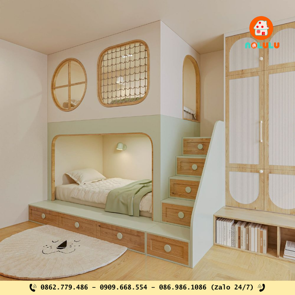 Giường tầng cho bé: Những tiêu chí an toàn ba mẹ cần biết