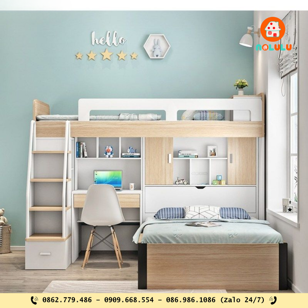 Nolulu|Thiết kế & Thi Công Giường Tầng Theo Yêu Cầu – Giải Pháp Tối Ưu Không Gian Nhỏ